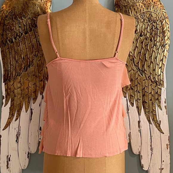 Coral Ruffle Tank Top - Picture 3 of 5